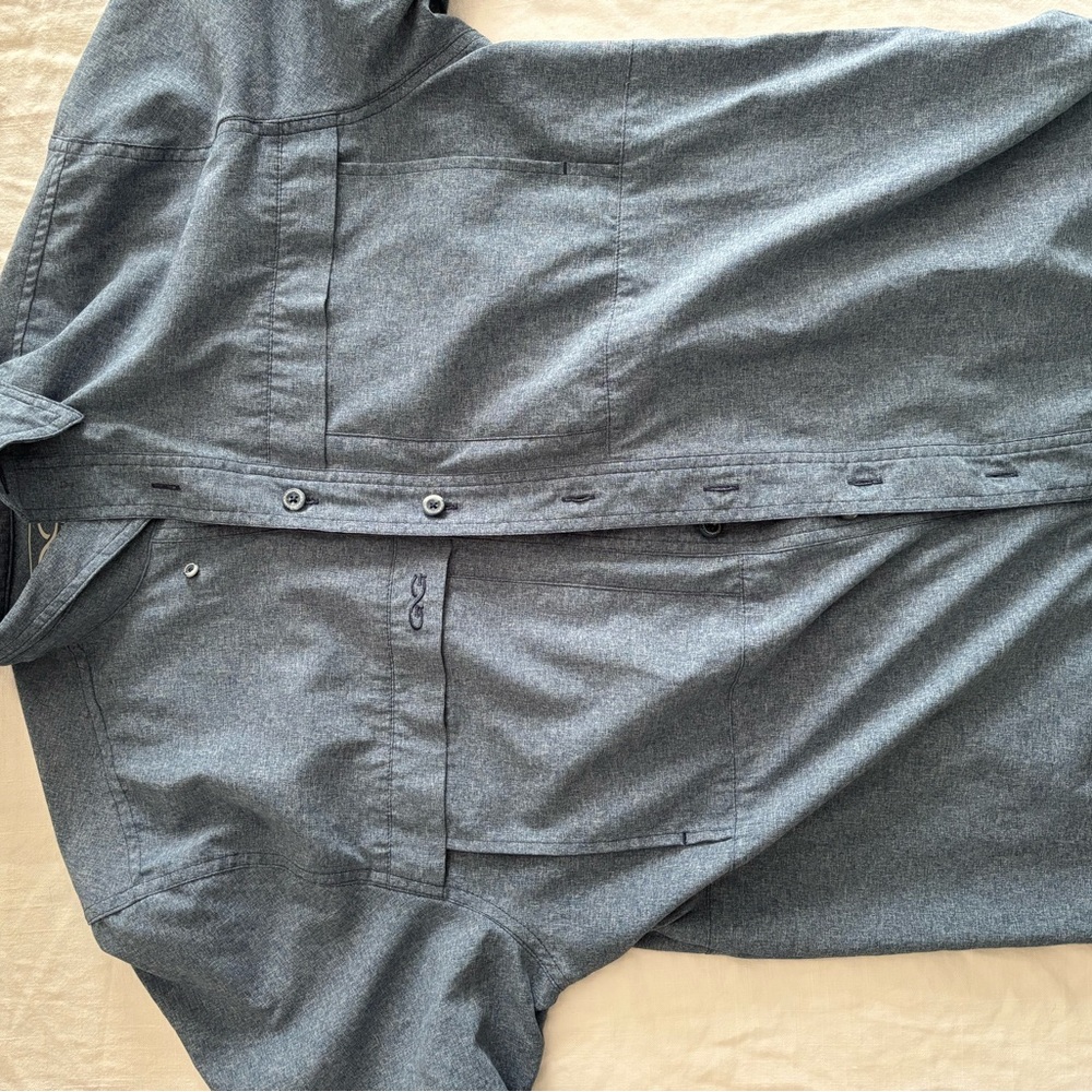 Game Guard Blue Button-Up Shirt